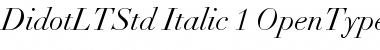Download Didot LT Std Italic Font Title Preview