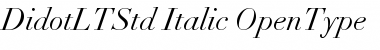 Download Didot LT Std Italic Font Title Preview