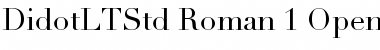 Download Didot LT Std Roman Font Title Preview