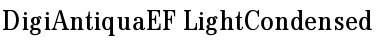 Download DigiAntiquaEF LightCondensed Font Title Preview