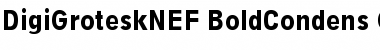 Download DigiGroteskNEF-BoldCondens Regular Font Title Preview