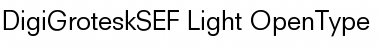 Download DigiGroteskSEF-Light Regular Font Title Preview