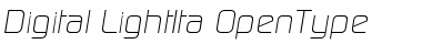 Download Digital-LightIta Regular Font Title Preview