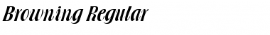 Download Browning Regular Font Title Preview