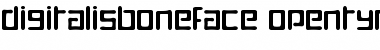 Download Digitalis Boneface Regular Font Title Preview
