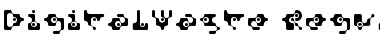 Download DigitalWaste Regular Font Title Preview