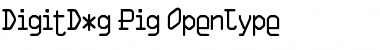 Download DigitDog Pig Font Title Preview