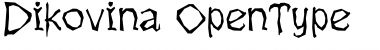 Download Dikovina Regular Font Title Preview