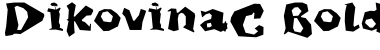 Download DikovinaC Bold Font Title Preview