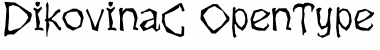 Download DikovinaC Regular Font Title Preview