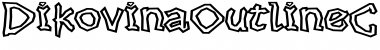 Download DikovinaOutlineC Regular Font Title Preview