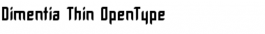 Download Dimentia Thin Font Title Preview