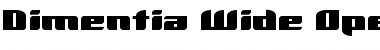 Download Dimentia Wide Font Title Preview