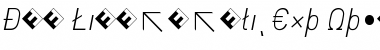 Download DIN-LightItalicExp Regular Font Title Preview