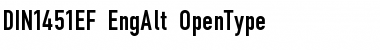 Download DIN1451EF EngAlt Font Title Preview