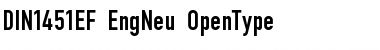 Download DIN1451EF EngNeu Font Title Preview
