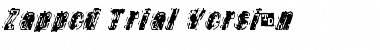 Download Zapped Trial Version Font Title Preview