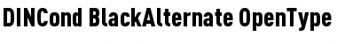 Download DINCond-BlackAlternate Regular Font Title Preview