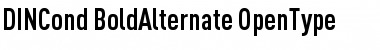 Download DINCond-BoldAlternate Regular Font Title Preview