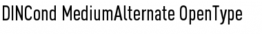 Download DINCond-MediumAlternate Regular Font Title Preview