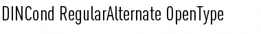 Download DINCond-RegularAlternate Regular Font Title Preview