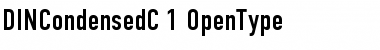 Download DINCondensedC Regular Font Title Preview