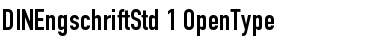 Download DIN 1451 Std Engschrift Font Title Preview