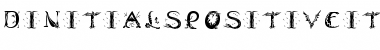 Download Dinitials Positive ITC Std Regular Font Title Preview