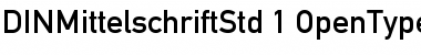 Download DIN 1451 Std Mittelschrift Font Title Preview