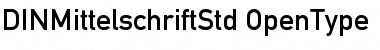 Download DIN 1451 Std Mittelschrift Font Title Preview