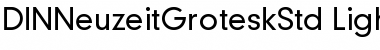 Download DIN 30640 Std Neuzeit Grotesk Light Font Title Preview