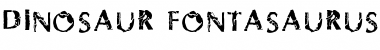Download Dinosaur FontasaurusText Font Title Preview