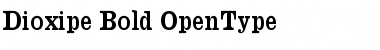 Download Dioxipe Bold Font Title Preview