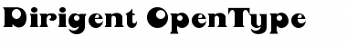 Download Dirigent Regular Font Title Preview