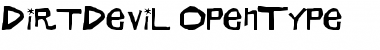 Download DirtDevil Regular Font Title Preview