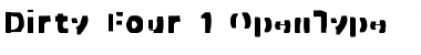 Download Dirty Four Font Title Preview