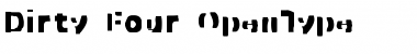 Download Dirty Four Font Title Preview