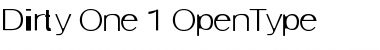 Download Dirty One Font Title Preview