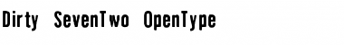 Download Dirty SevenTwo Font Title Preview