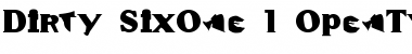 Download Dirty SixOne Font Title Preview