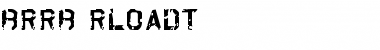 Download Brrb Rloadt. Regular Font Title Preview