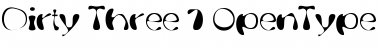 Download Dirty Three Font Title Preview