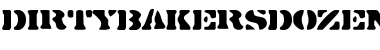 Download DirtyBakersDozen Regular Font Title Preview