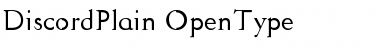 Download DiscordPlain Regular Font Title Preview