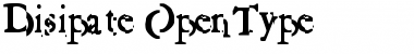 Download Disipate Regular Font Title Preview