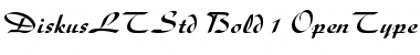 Download Diskus LT Std Bold Font Title Preview