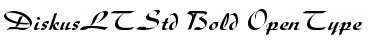 Download Diskus LT Std Bold Font Title Preview