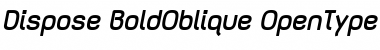 Download Dispose Bold Oblique Font Title Preview