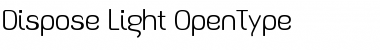 Download Dispose Light Font Title Preview