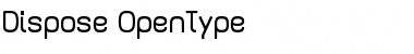 Download Dispose Regular Font Title Preview